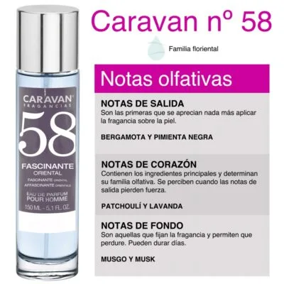 Caravan Fragancias No. 58, Oriental, 150 ml, Bărbați - imagine 3
